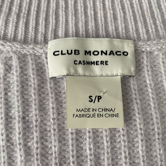❤️Club Monaco Ribbed Slouchy Cashmere Sweater - Picture 7 of 8